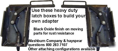 skid steer latch box dimensions|bobcat skid steer adapter.